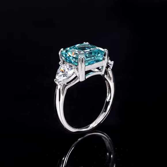 5ct Radiant Tourmaline Ring - Picture 3 of 14